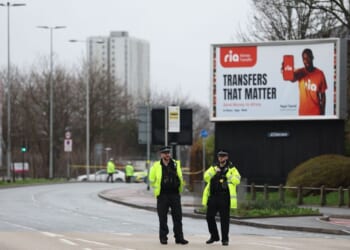 Salford crash LIVE: Two pedestrians 'struck by car' as emergency services swarm area | UK | News