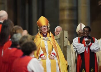 Sarah Mullally installed as first female archbishop of Canterbury
