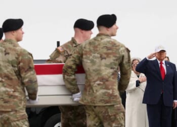 Trump Salutes Fallen U.S. Soldiers Returning From Iran War