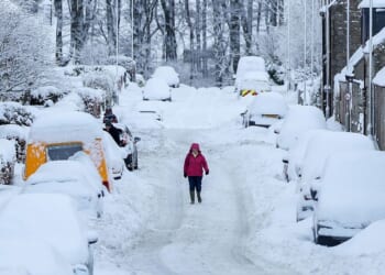 UK snow maps show giant 597 mile blizzard to 'bury' 11 cities | Weather | News