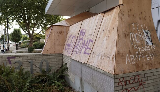 Video Captures Portland Anti-ICE Protester Accidentally Himetting Self on Fire – RedState