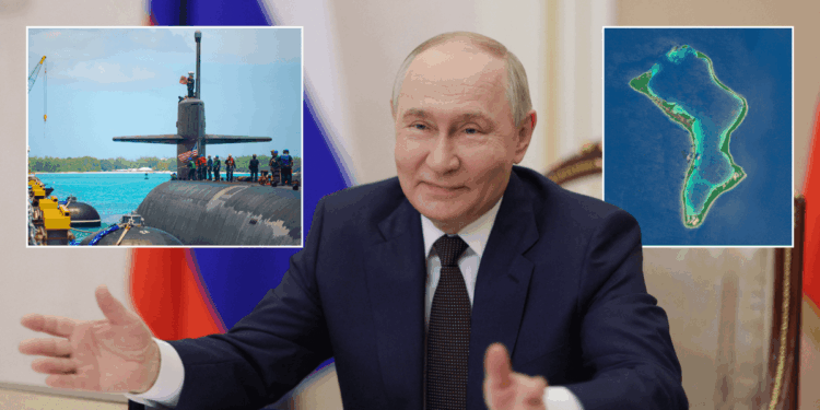 Vladimir Putin caught helping Iran target Chagos Islands as Russia's three-stage attack plans revealed