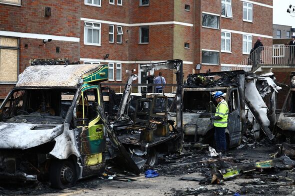 BRITAIN-POLITICS-CRIME-ARSON