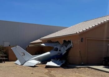 Small plane ploughs into US home after veering off airport runway