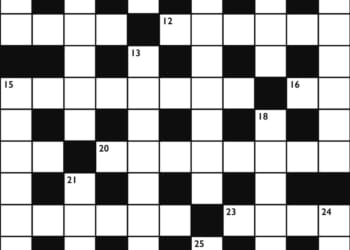 Crossword No. 1767