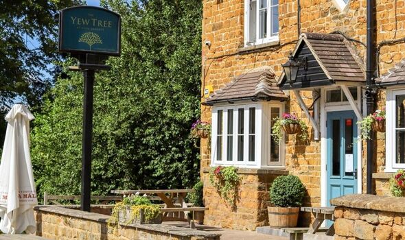 View of The Yew Tree pub on a sunny day