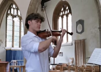 Young violinist reflects on his ‘Pilgrimage of hope’