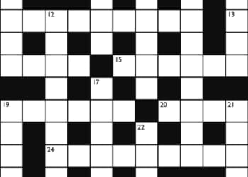 Crossword No. 1768