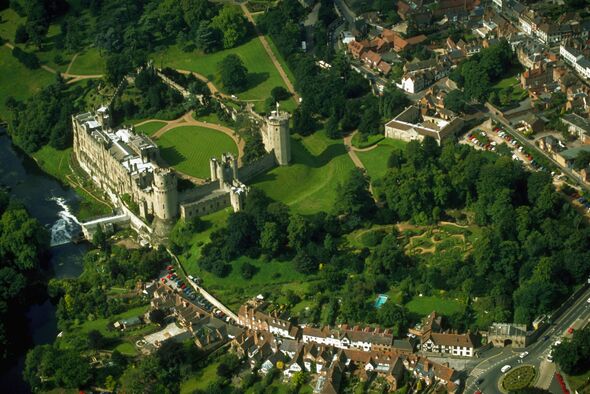 Aerial View of Warwick Castle