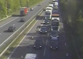 Rider rushed to hospital with 'serious and potentially life-threatening injuries' after van crash