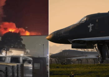US Air Force launches probe into mystery fire which broke out at RAF base used for Iran strikes