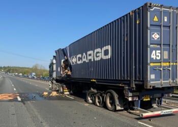 M4 motorway shut for hours after being flooded with PROSECCO following lorry crash