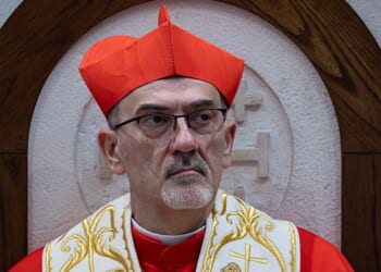 Cdl. Pizzaballa celebrates Holy Thursday Mass at Holy Sepulchre after being shut out on Palm Sunday