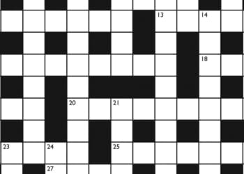 Crossword No. 1766