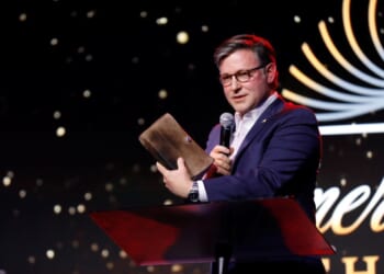 House Speaker Mike Johnson, Christian leaders kick off weeklong DC Bible-reading marathon