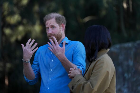 Harry speaking during Scar Tree Walk in Melbourne