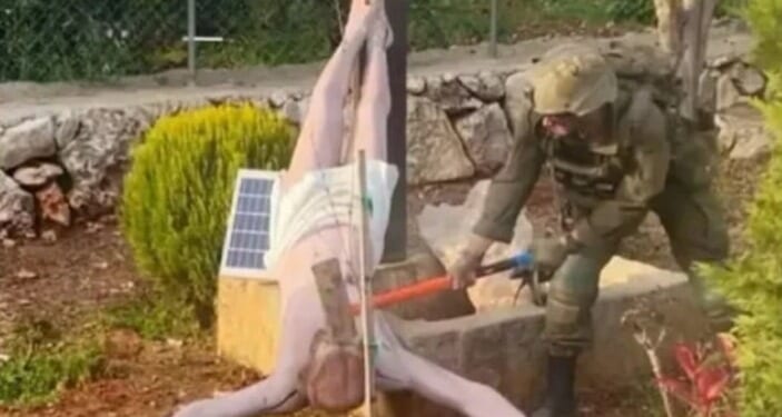 IDF removes 2 soldiers from combat, jails them after Jesus statue vandalized in southern Lebanon