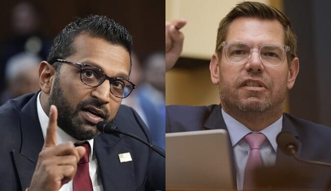Kash Patel Mocks Old Foe Eric Swalwell, Invites Him Stop by for a Visit at FBI HQ – RedState