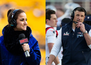 Patriots Coach Mike Vrabel Downplays Poolside Photos With Married NFL Reporter