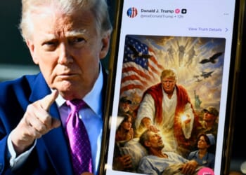 President Trump says he personally posted now-deleted image of him as a Christ-like healer