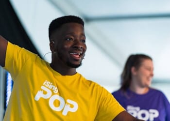 School assembly songs go ‘pop’ to inspire youth worship