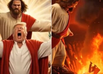Trump's AI Jesus image twisted into hellish scene by Iran embassy | US | News