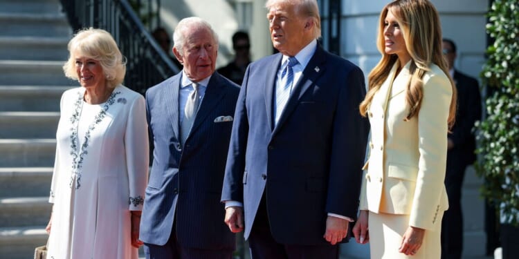 Trump's hand 'swollen and discoloured' as he meets with King Charles | US | News