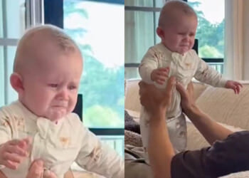 WATCH: Homosexual ‘dads’ mock their surrogate-born baby for crying ‘mama’
