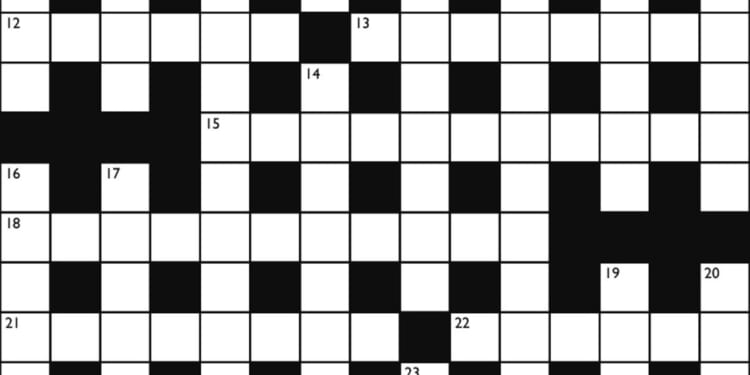 Crossword No. 1770