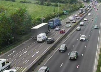 Serious collision causes long traffic delays after lorry 'left carriageway' on major road