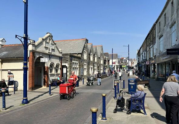 The High Street In Porthcawl. Residents in Porthcawl have their say ahead of next weeks elections Credit: Lewis Smith. Free for 