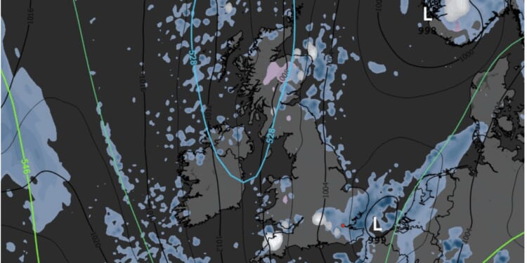 UK snow maps turn white as 16 regions to be blanketed during -2C freeze | Weather | News