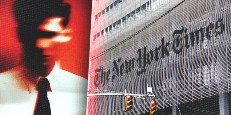 Did the New York Times discriminate against a white male employee?