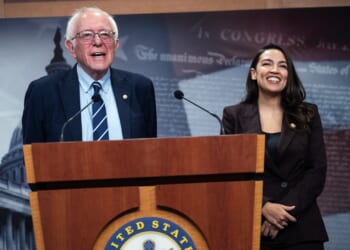 Bernie Sanders and Alexandria Ocasio-Cortez